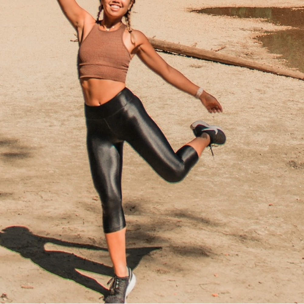 Koral Black Lustrous Leggings